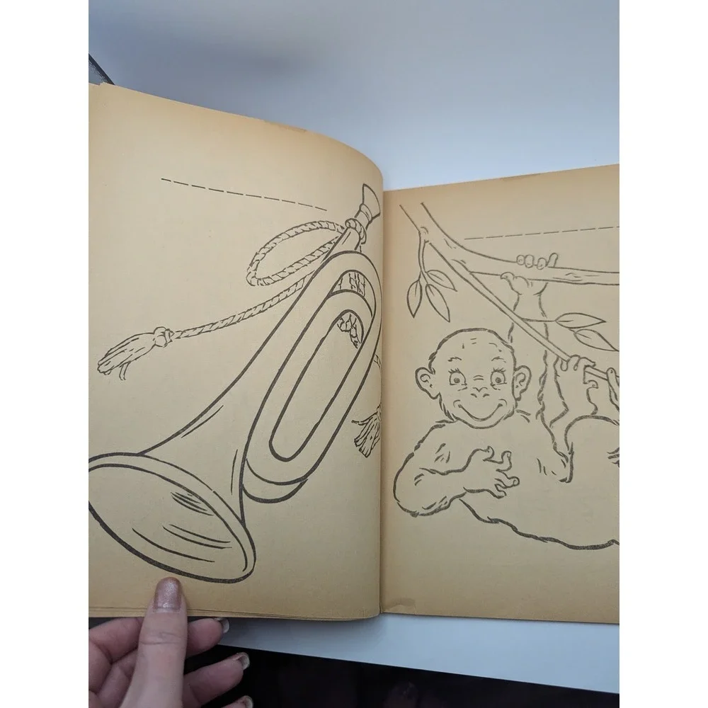 Vintage Color Name It Book To Color Stephens Publishing 1965 Coloring‎ Children